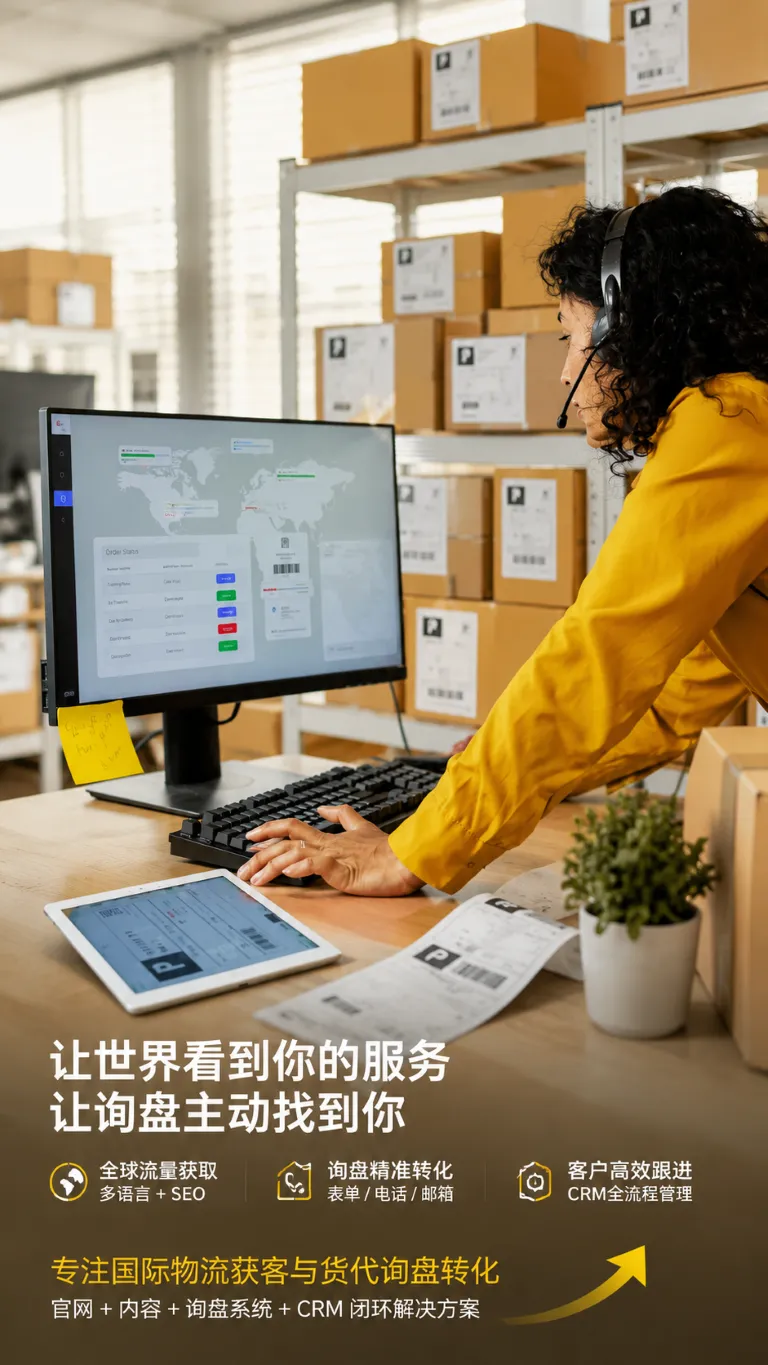 关于我们｜国际物流获客系统与货代询盘转化解决方案