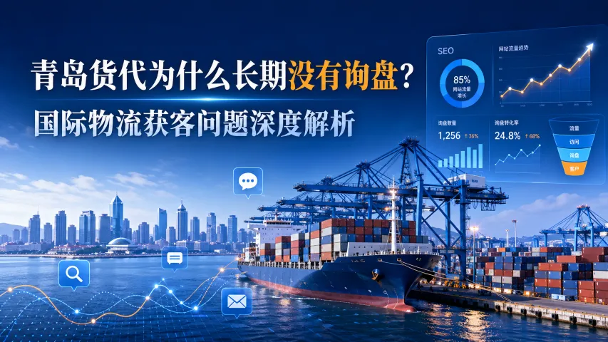 青岛货代为什么长期没有询盘？国际物流获客问题深度解析