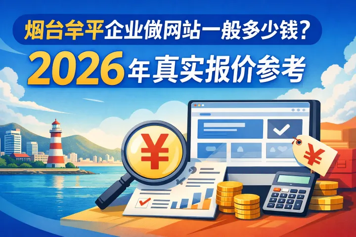 烟台牟平企业做网站一般多少钱？2026 年真实报价参考