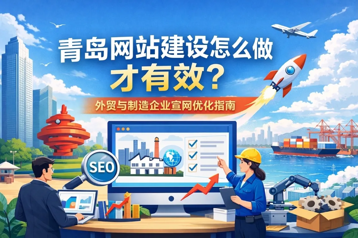 青岛网站建设怎么做才有效？外贸与制造企业官网优化指南